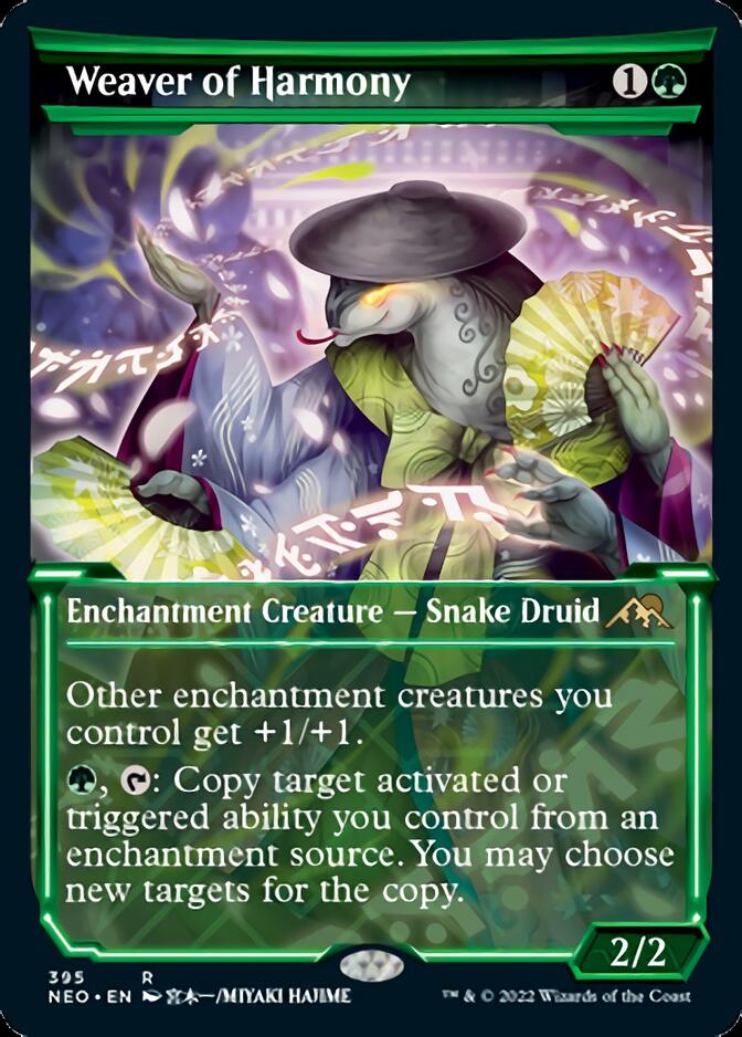 Weaver of Harmony (Showcase Soft Glow) [Kamigawa: Neon Dynasty] - Magic: The Gathering - Card Brawlers | Quebec | Canada |