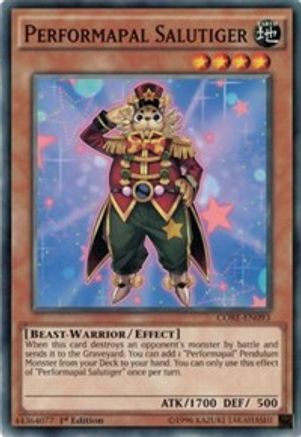 Performapal Salutiger [CORE-EN093] Common - Yu-Gi-Oh! - Card Brawlers | Quebec | Canada |