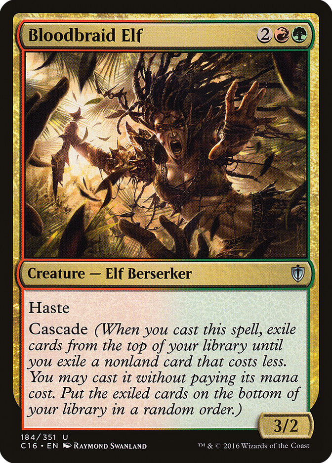 Bloodbraid Elf [Commander 2016] - Magic: The Gathering - Card Brawlers | Quebec | Canada |
