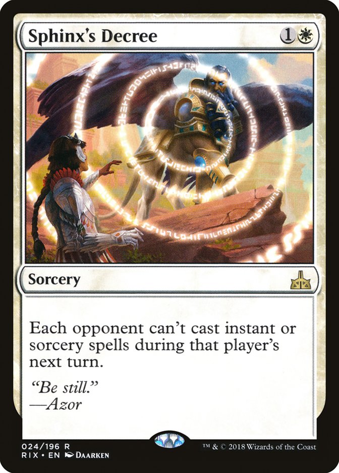 Sphinx's Decree [Rivals of Ixalan] - Magic: The Gathering - Card Brawlers | Quebec | Canada |