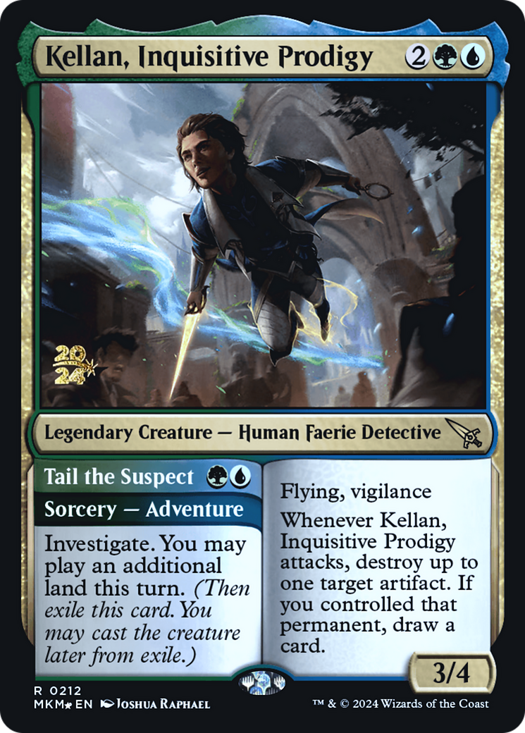 Kellan, Inquisitive Prodigy [Murders at Karlov Manor Prerelease Promos] - Magic: The Gathering - Card Brawlers | Quebec | Canada |