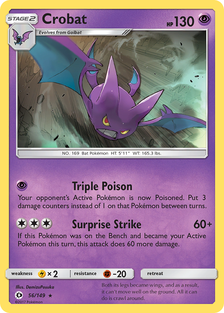 Crobat (56/149) [Sun & Moon: Base Set] - Pokémon - Card Brawlers | Quebec | Canada |