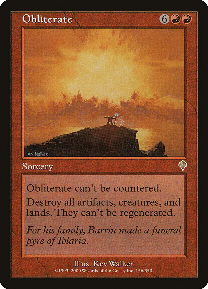 Obliterate [Invasion] - Magic: The Gathering - Card Brawlers | Quebec | Canada |