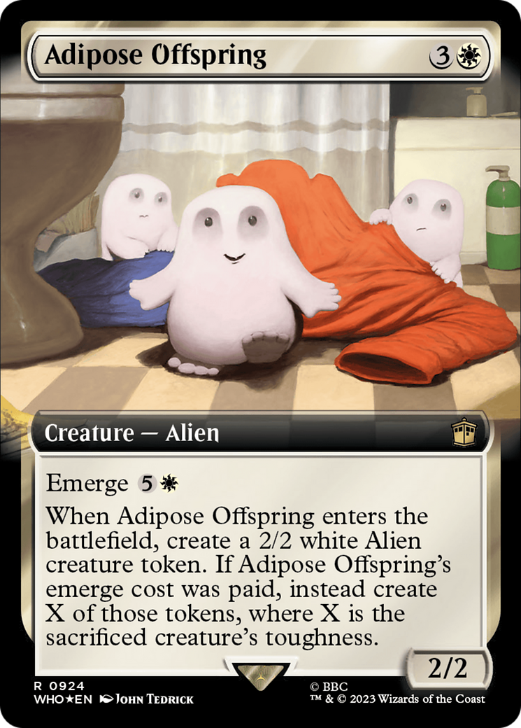 Adipose Offspring (Extended Art) (Surge Foil) [Doctor Who] - Magic: The Gathering - Card Brawlers | Quebec | Canada |