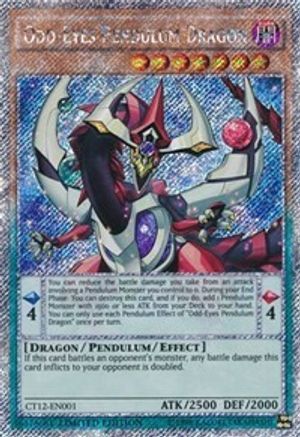 Odd-Eyes Pendulum Dragon [CT12-EN001] Secret Rare
