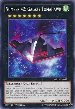 Number 42: Galaxy Tomahawk [MP15-EN055] Common - Yu-Gi-Oh! - Card Brawlers | Quebec | Canada |