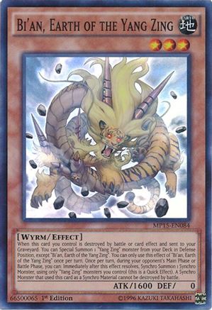 Bi'an, Earth of the Yang Zing [MP15-EN084] Super Rare - Yu-Gi-Oh! - Card Brawlers | Quebec | Canada |
