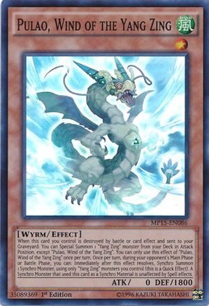 Pulao, Wind of the Yang Zing [MP15-EN086] Super Rare - Yu-Gi-Oh! - Card Brawlers | Quebec | Canada |