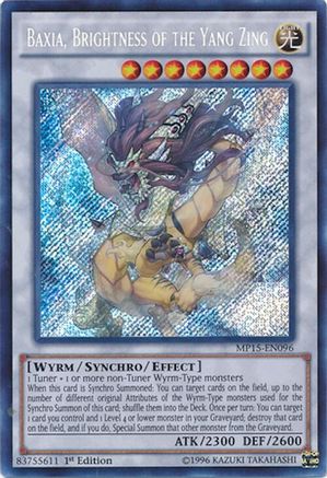 Baxia, Brightness of the Yang Zing [MP15-EN096] Secret Rare - Yu-Gi-Oh! - Card Brawlers | Quebec | Canada |
