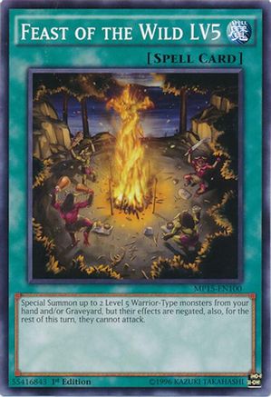 Feast of the Wild LV5 [MP15-EN100] Common - Yu-Gi-Oh! - Card Brawlers | Quebec | Canada |