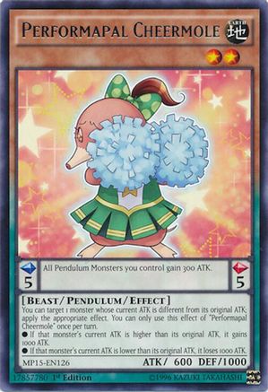 Performapal Cheermole [MP15-EN126] Rare - Yu-Gi-Oh! - Card Brawlers | Quebec | Canada |