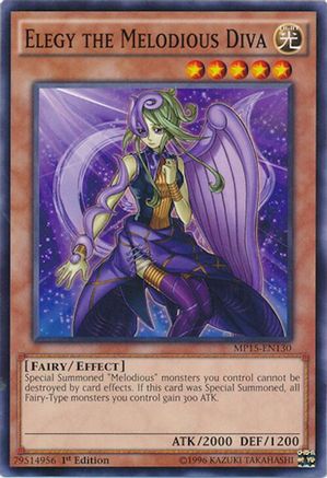 Elegy the Melodious Diva [MP15-EN130] Common - Yu-Gi-Oh! - Card Brawlers | Quebec | Canada |