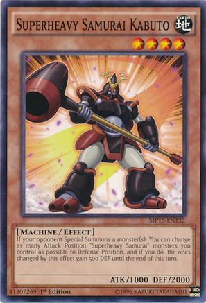 Superheavy Samurai Kabuto [MP15-EN132] Common - Yu-Gi-Oh! - Card Brawlers | Quebec | Canada |