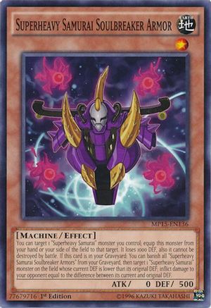 Superheavy Samurai Soulbreaker Armor [MP15-EN136] Common - Yu-Gi-Oh! - Card Brawlers | Quebec | Canada |
