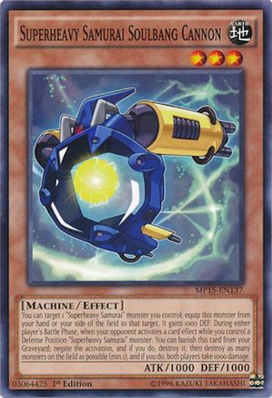 Superheavy Samurai Soulbang Cannon [MP15-EN137] Common - Yu-Gi-Oh! - Card Brawlers | Quebec | Canada |