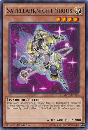 Satellarknight Sirius [MP15-EN146] Rare - Yu-Gi-Oh! - Card Brawlers | Quebec | Canada |