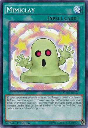 Mimiclay [MP15-EN167] Common - Yu-Gi-Oh! - Card Brawlers | Quebec | Canada |