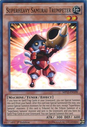 Superheavy Samurai Trumpeter [MP15-EN198] Super Rare - Yu-Gi-Oh! - Card Brawlers | Quebec | Canada |