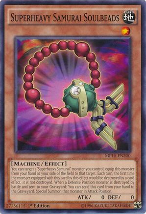 Superheavy Samurai Soulbeads [MP15-EN200] Common - Yu-Gi-Oh! - Card Brawlers | Quebec | Canada |