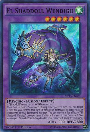 El Shaddoll Wendigo [MP15-EN221] Super Rare - Yu-Gi-Oh! - Card Brawlers | Quebec | Canada |