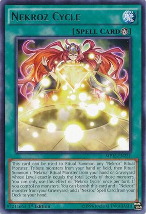 Nekroz Cycle [MP15-EN231] Rare - Yu-Gi-Oh! - Card Brawlers | Quebec | Canada |