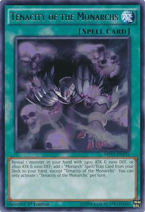 Tenacity of the Monarchs [MP15-EN232] Rare - Yu-Gi-Oh! - Card Brawlers | Quebec | Canada |