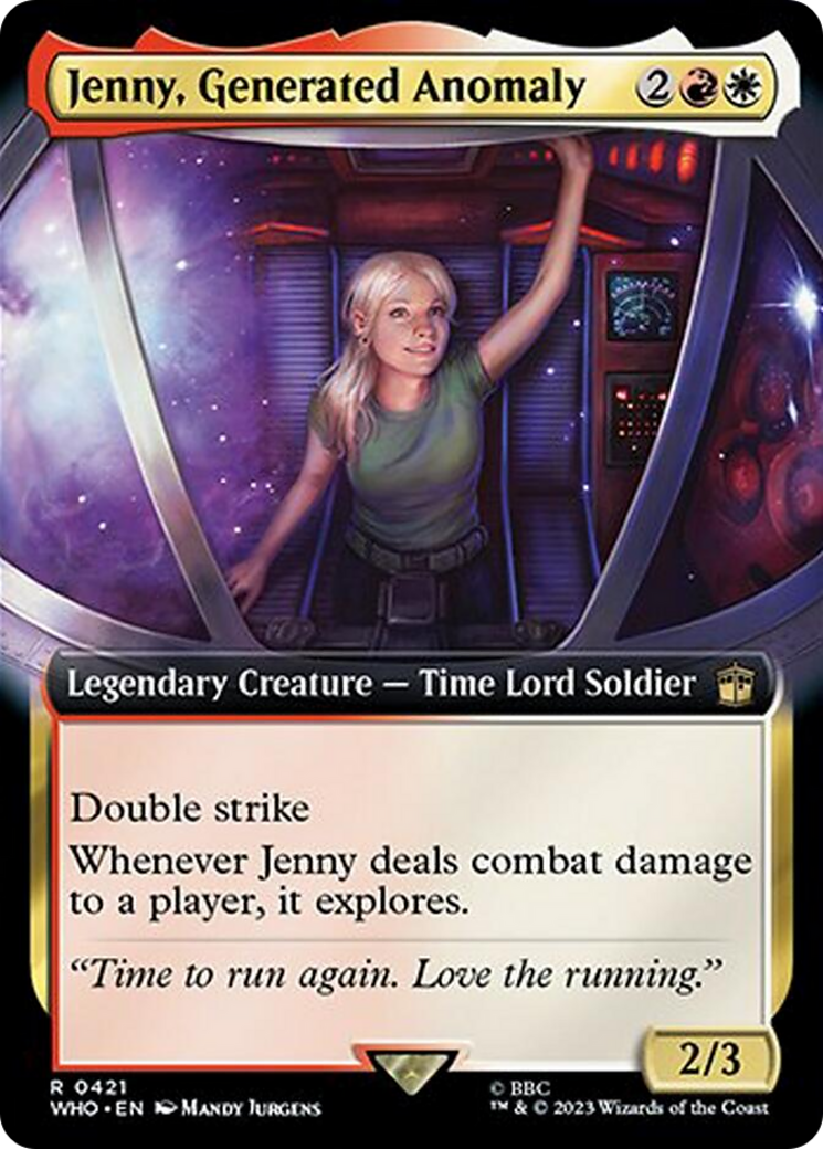 Jenny, Generated Anomaly (Extended Art) [Doctor Who] - Magic: The Gathering - Card Brawlers | Quebec | Canada |