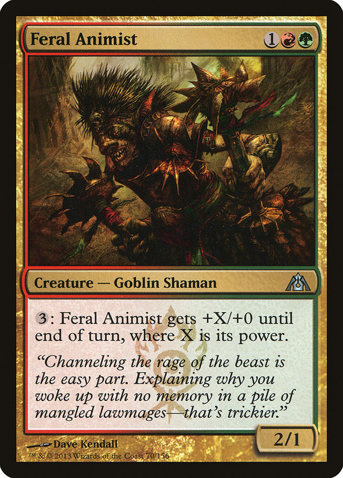 Feral Animist [Dragon's Maze] - Magic: The Gathering - Card Brawlers | Quebec | Canada |