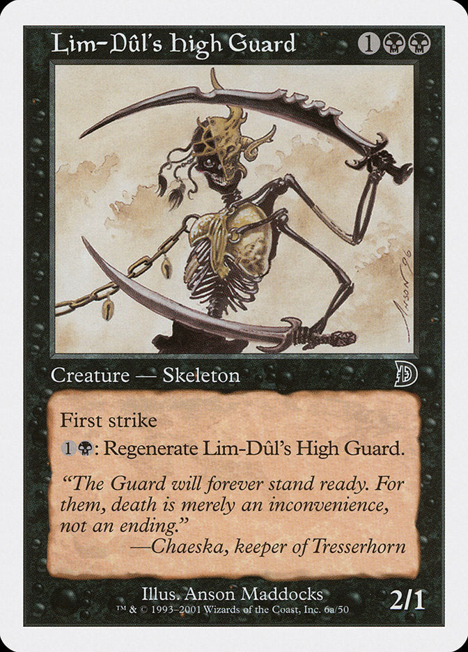 Lim-Dul's High Guard (Holding Sword) [Deckmasters] - Magic: The Gathering - Card Brawlers | Quebec | Canada |