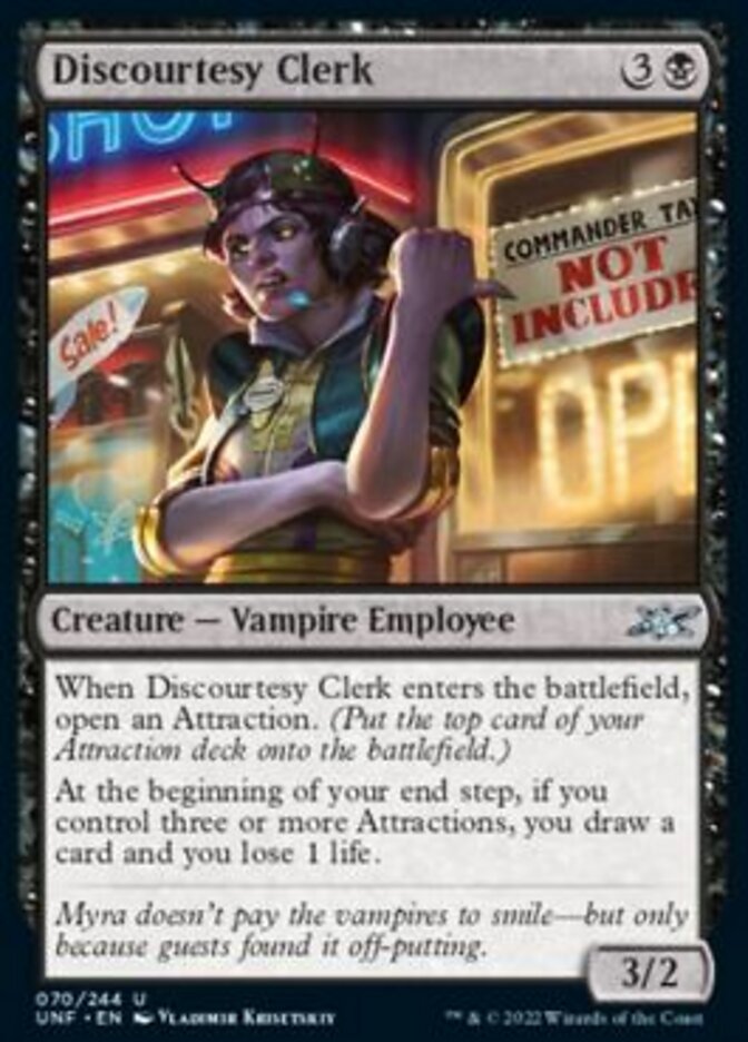 Discourtesy Clerk [Unfinity] - Magic: The Gathering - Card Brawlers | Quebec | Canada |