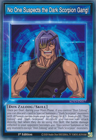 No One Suspects the Dark Scorpion Gang! [SGX3-ENS17] Common - Yu-Gi-Oh! - Card Brawlers | Quebec | Canada |