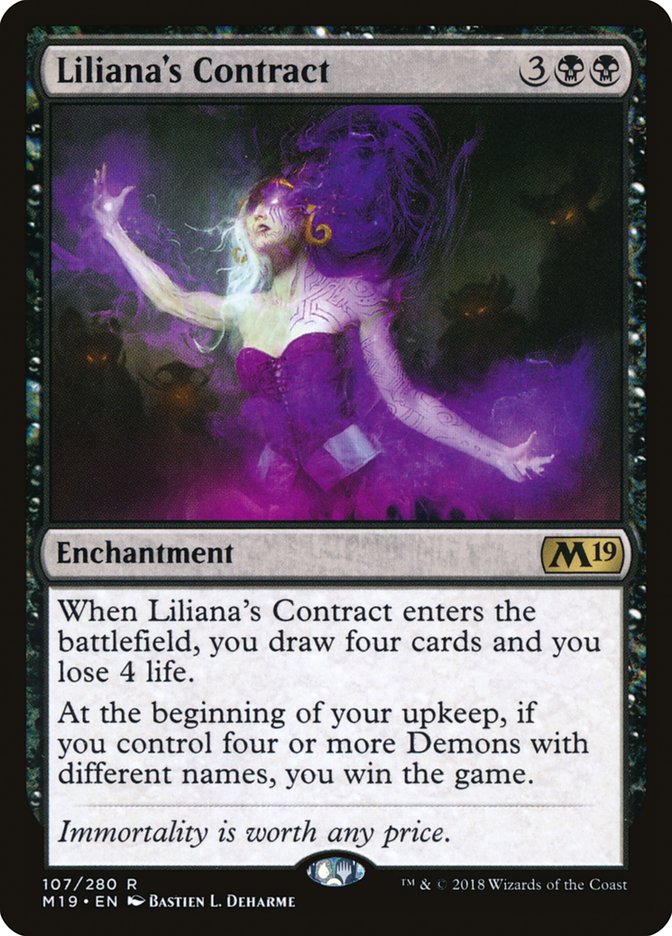 Liliana's Contract [Core Set 2019] - Magic: The Gathering - Card Brawlers | Quebec | Canada |