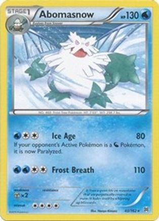 Abomasnow (40/162) [XY: BREAKthrough] - Pokémon - Card Brawlers | Quebec | Canada |