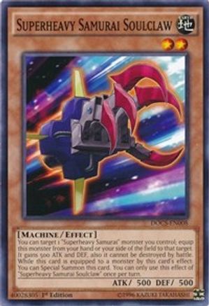 Superheavy Samurai Soulclaw [DOCS-EN008] Common - Yu-Gi-Oh! - Card Brawlers | Quebec | Canada |