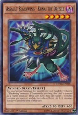 Assault Blackwing - Kunai the Drizzle [DOCS-EN018] Rare - Yu-Gi-Oh! - Card Brawlers | Quebec | Canada |