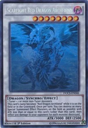 Scarlight Red Dragon Archfiend (Ghost) [DOCS-EN046] Ghost Rare - Yu-Gi-Oh! - Card Brawlers | Quebec | Canada |
