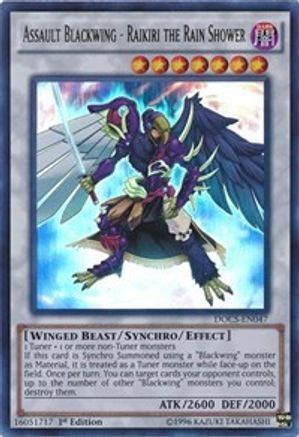 Assault Blackwing - Raikiri the Rain Shower [DOCS-EN047] Ultra Rare - Yu-Gi-Oh! - Card Brawlers | Quebec | Canada |