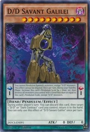 D/D Savant Galilei [DOCS-EN091] Common - Yu-Gi-Oh! - Card Brawlers | Quebec | Canada |