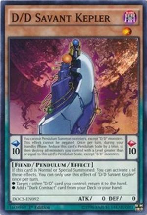 D/D Savant Kepler [DOCS-EN092] Common - Yu-Gi-Oh! - Card Brawlers | Quebec | Canada |