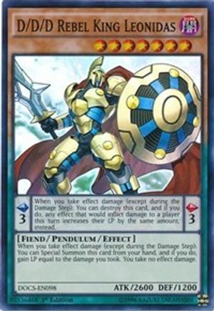 D/D/D Rebel King Leonidas [DOCS-EN098] Super Rare - Yu-Gi-Oh! - Card Brawlers | Quebec | Canada |