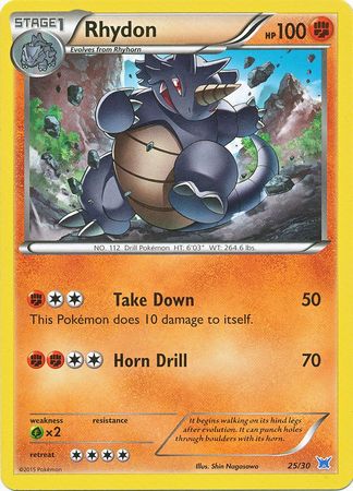 Rhydon (25/30) [XY: Trainer Kit 2 - Latios] - Pokémon - Card Brawlers | Quebec | Canada |