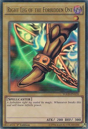 Right Leg of the Forbidden One [YGLD-ENA18] Ultra Rare - Yu-Gi-Oh! - Card Brawlers | Quebec | Canada |