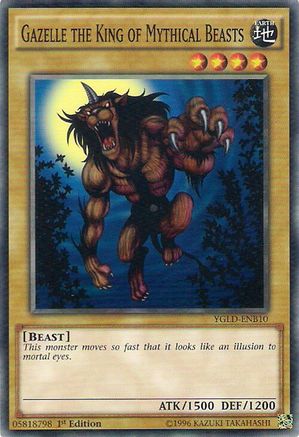 Gazelle the King of Mythical Beasts [YGLD-ENB10] Common - Yu-Gi-Oh! - Card Brawlers | Quebec | Canada |