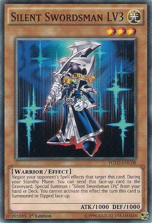 Silent Swordsman LV3 [YGLD-ENC08] Common - Yu-Gi-Oh! - Card Brawlers | Quebec | Canada |