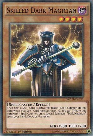 Skilled Dark Magician [YGLD-ENC19] Common - Yu-Gi-Oh! - Card Brawlers | Quebec | Canada |