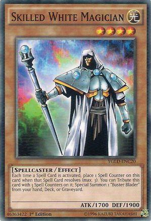 Skilled White Magician [YGLD-ENC20] Common - Yu-Gi-Oh! - Card Brawlers | Quebec | Canada |