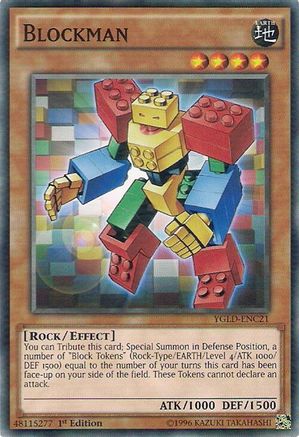 Blockman [YGLD-ENC21] Common - Yu-Gi-Oh! - Card Brawlers | Quebec | Canada |