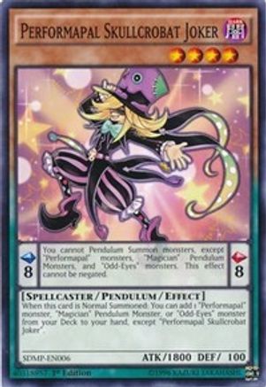 Performapal Skullcrobat Joker [SDMP-EN006] Common - Yu-Gi-Oh! - Card Brawlers | Quebec | Canada |