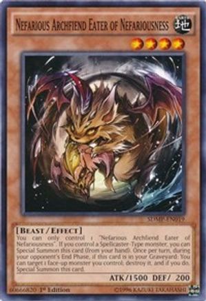Nefarious Archfiend Eater of Nefariousness [SDMP-EN019] Common - Yu-Gi-Oh! - Card Brawlers | Quebec | Canada |