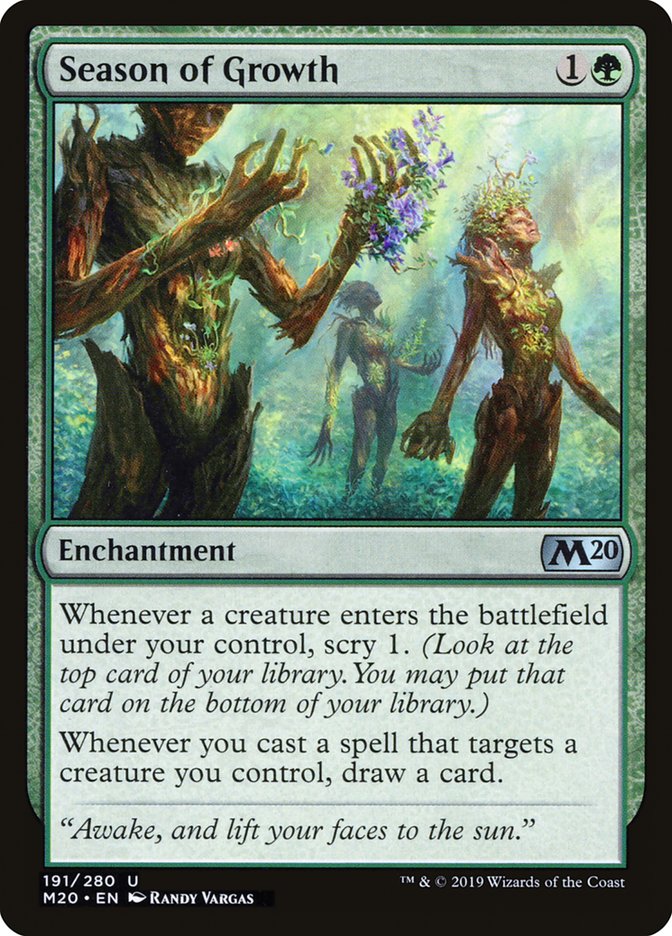 Season of Growth [Core Set 2020] - Magic: The Gathering - Card Brawlers | Quebec | Canada |